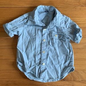 Baby Gap blue collar shirt